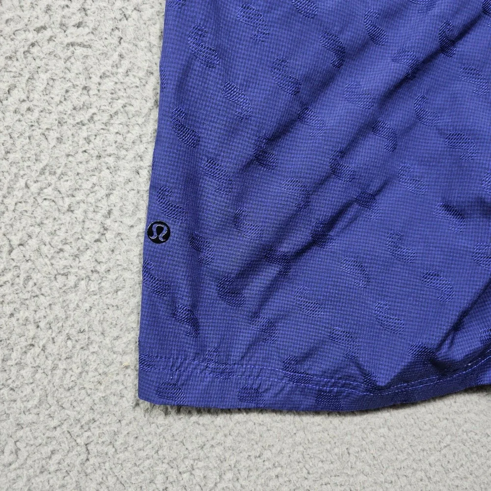 Lululemon Shorts Mens 29 Blue Paisley Jacquard Athletic Chino 10